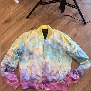 AMIRI tie dye bomber jacket